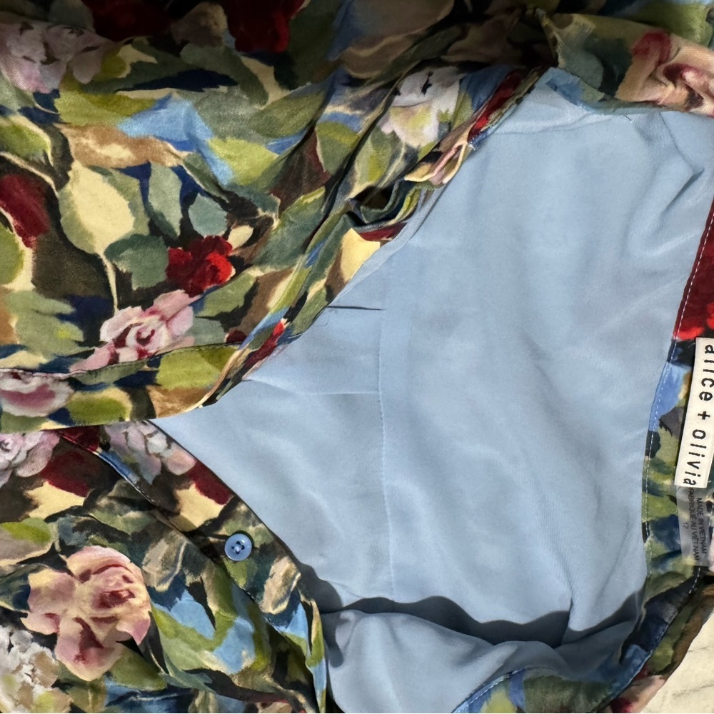 Alice + Olivia Multicolor Floral Mini Dress - Picture 8 of 12